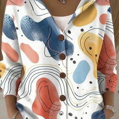 Fennora - Button-Front Hooded Sweater Everyday Layering — view 3 of 6