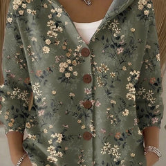 Fennora - Button-Front Hooded Sweater Everyday Layering — view 4 of 6