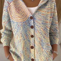 Fennora - Button-Front Hooded Sweater Everyday Layering — view 6 of 6