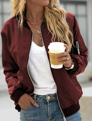 Ferrando - Classic Zip-Up Bomber Jacket Everyday Layering — view 2 of 3