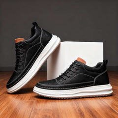 Kestrian - Leather Sneakers Everyday Smart Casual Wear — view 8 of 8