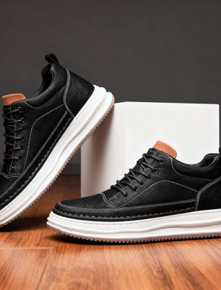 Kestrian - Leather Sneakers Everyday Smart Casual Wear — view 8 of 8