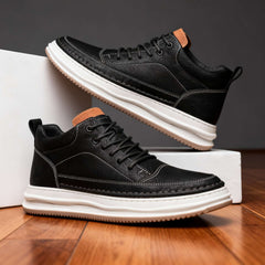 Kestrian - Leather Sneakers Everyday Smart Casual Wear — view 4 of 8