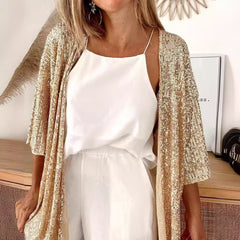 Glimmera - Sequin Embellished Cardigan Festive Evening Wear — view 3 of 9