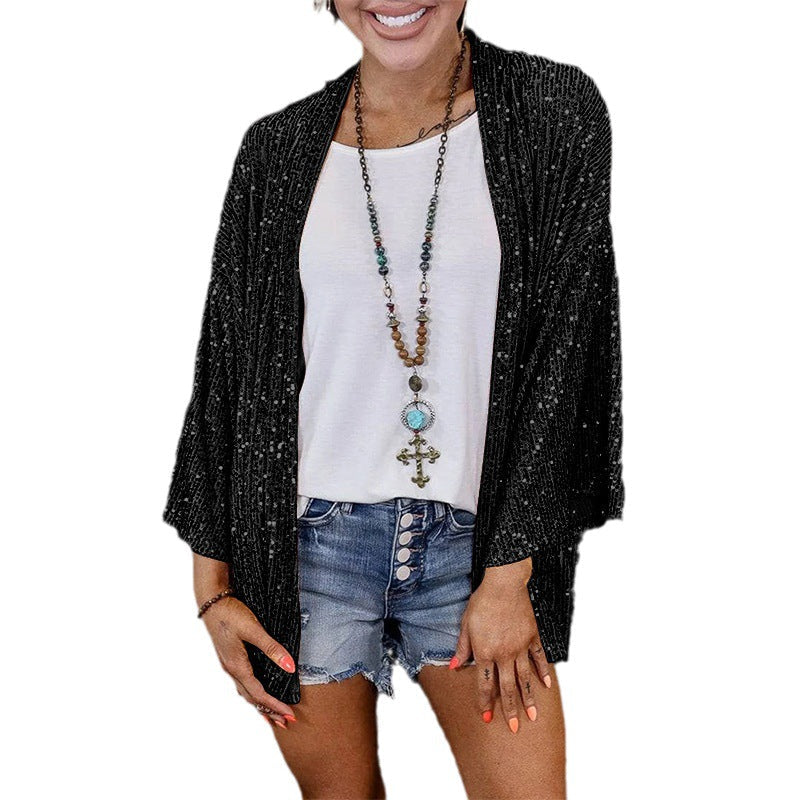 Glimmera - Sequin Embellished Cardigan Festive Evening Wear — view 5 of 9