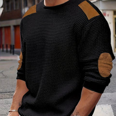 Halloran - Textured Waffle Knit Pullover Cool Season Layering — view 7 of 10