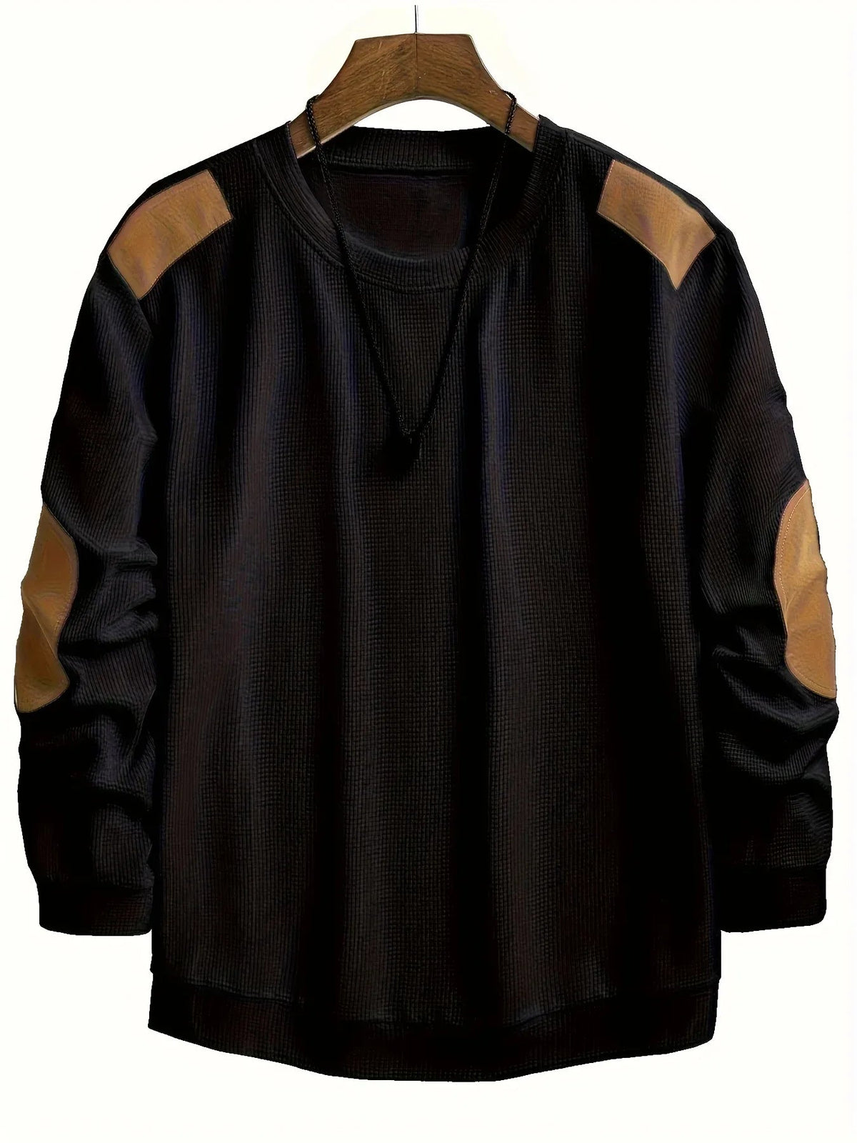 Halloran - Textured Waffle Knit Pullover Cool Season Layering — view 9 of 10
