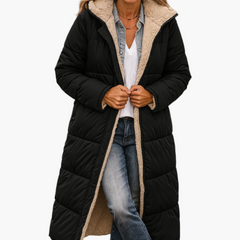 Hiverna - Quilted Longline Puffer Jacket Winter Commuting
