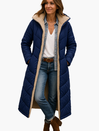Hiverna - Quilted Longline Puffer Jacket Winter Commuting — view 2 of 7