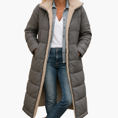 Hiverna - Quilted Longline Puffer Jacket Winter Commuting — view 3 of 7