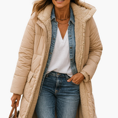 Hiverna - Quilted Longline Puffer Jacket Winter Commuting — view 4 of 7