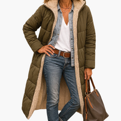 Hiverna - Quilted Longline Puffer Jacket Winter Commuting — view 5 of 7