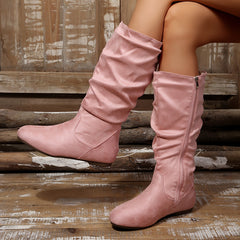 Larenna - Slouched Mid-Calf Boots Casual Everyday Wear — view 6 of 10