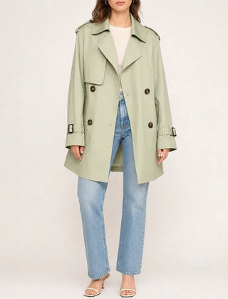 Larenne - Double Breasted Trench Coat For Everyday Layering