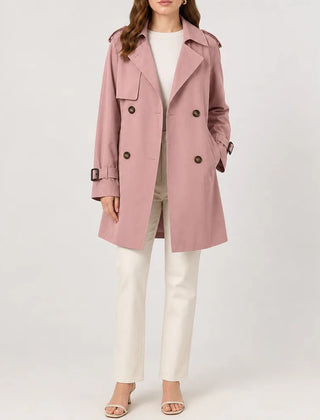 Larenne - Double Breasted Trench Coat For Everyday Layering — view 2 of 5