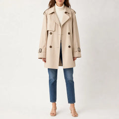 Larenne - Double Breasted Trench Coat For Everyday Layering — view 4 of 5