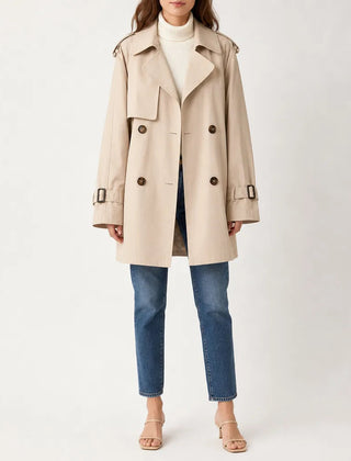 Larenne - Double Breasted Trench Coat For Everyday Layering — view 4 of 5