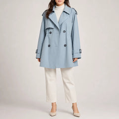 Larenne - Double Breasted Trench Coat For Everyday Layering — view 5 of 5