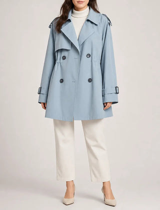 Larenne - Double Breasted Trench Coat For Everyday Layering — view 5 of 5