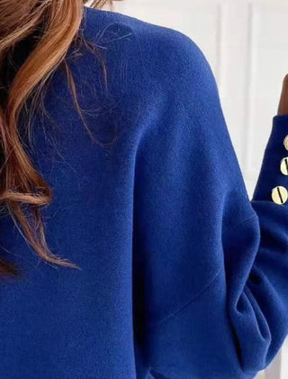 Loomelle - Deep V Neck Knit Sweater Everyday Layering — view 2 of 10