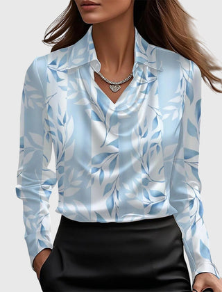Lumetta - Pleated Neckline Draped Blouse For Versatile Styling — view 5 of 10