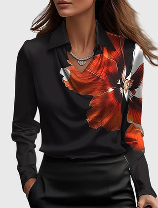 Lumetta - Pleated Neckline Draped Blouse For Versatile Styling — view 6 of 10
