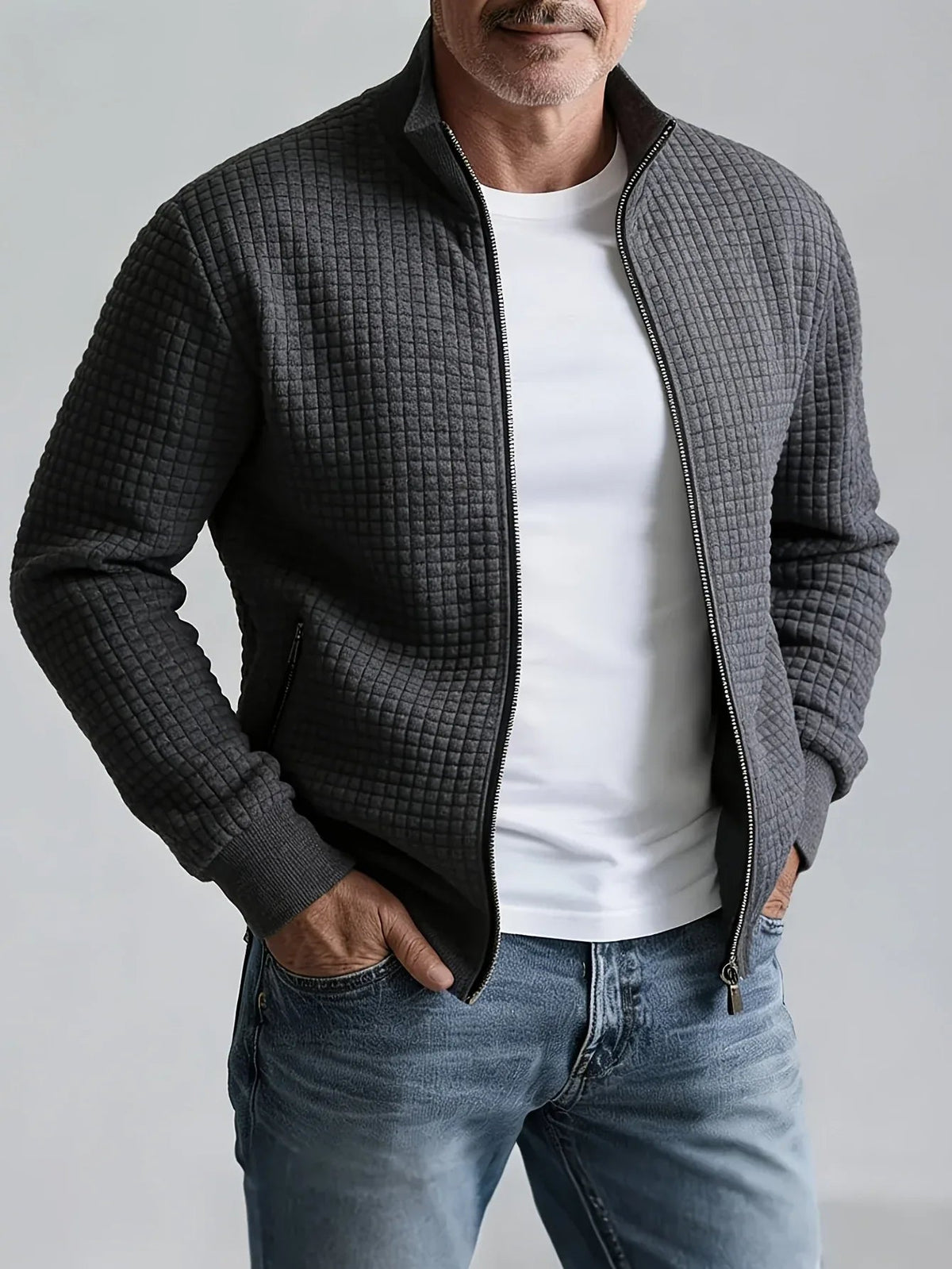 Marchmont - Quilted Stand Collar Jacket Cold Weather Layering — view 2 of 10