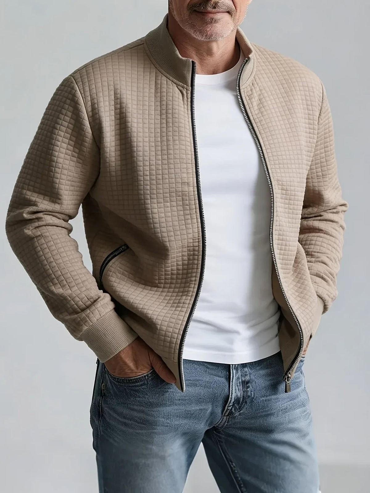 Marchmont - Quilted Stand Collar Jacket Cold Weather Layering — view 3 of 10
