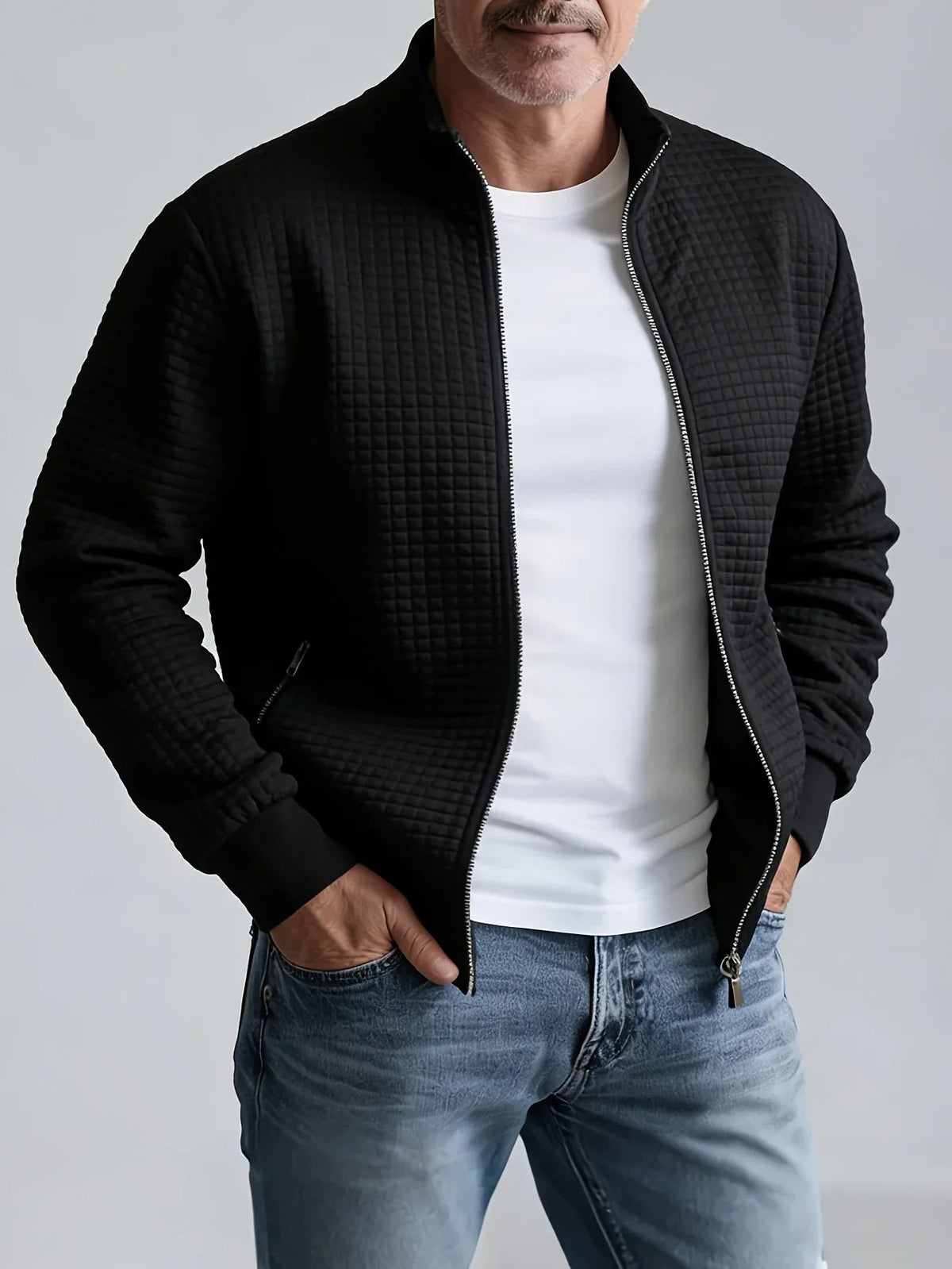Marchmont - Quilted Stand Collar Jacket Cold Weather Layering — view 4 of 10