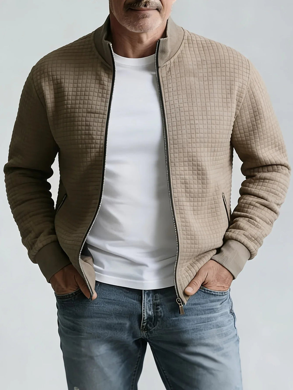 Marchmont - Quilted Stand Collar Jacket Cold Weather Layering — view 7 of 10