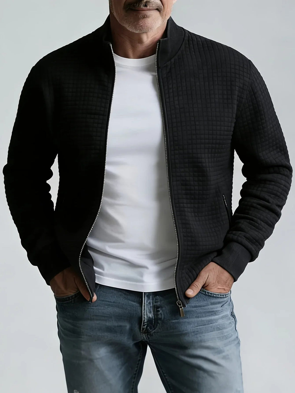 Marchmont - Quilted Stand Collar Jacket Cold Weather Layering — view 8 of 10