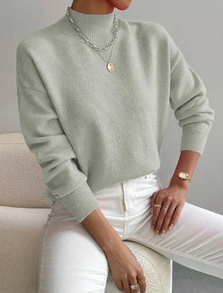 Novella - Turtleneck Knit Sweater Colder Season Wear