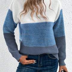 Marlonne - Colour Block Knit Pullover Relaxed Everyday Wear — view 2 of 6