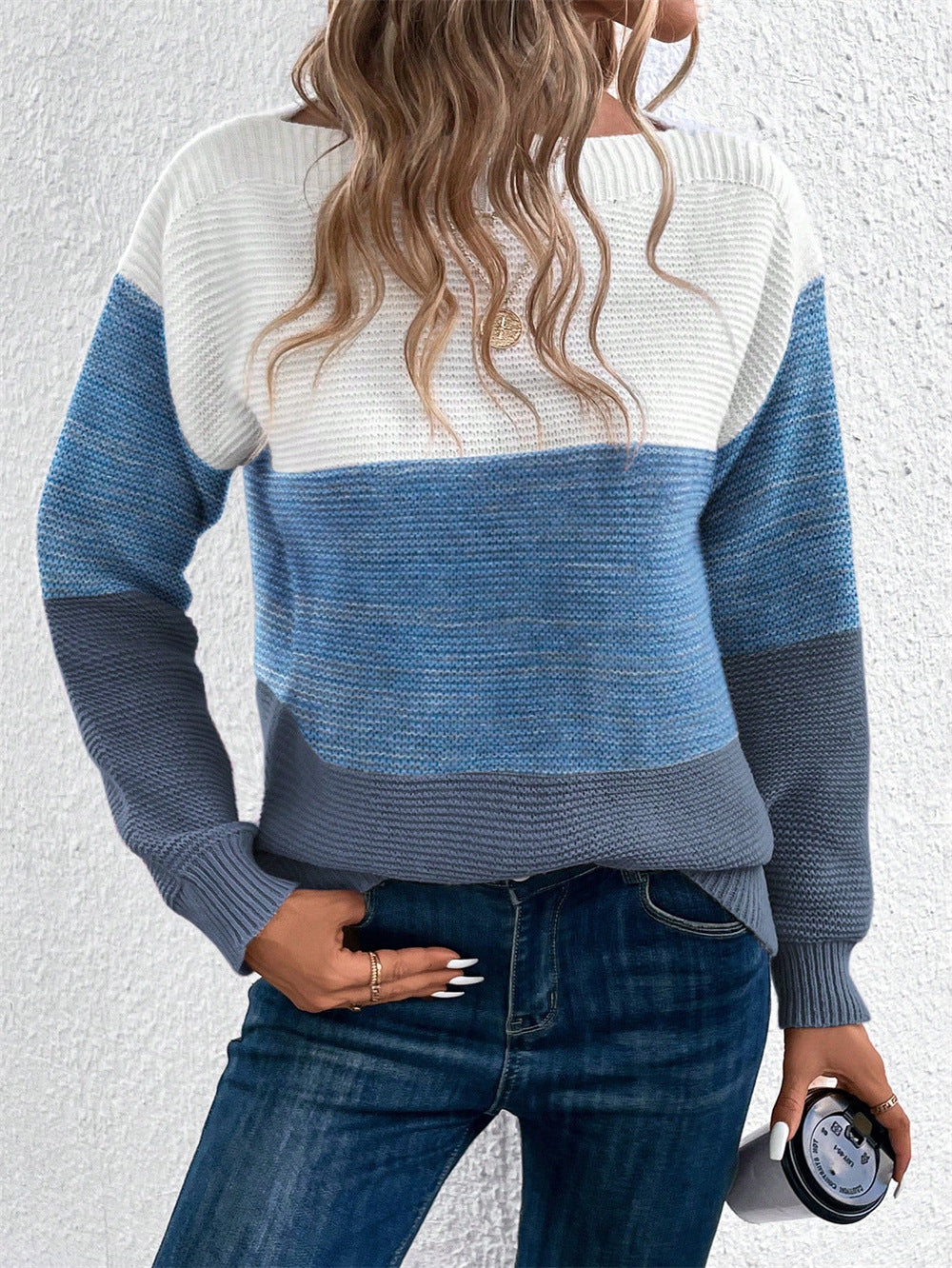 Marlonne - Colour Block Knit Pullover Relaxed Everyday Wear — view 2 of 6