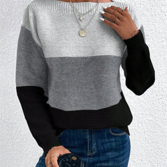Marlonne - Colour Block Knit Pullover Relaxed Everyday Wear — view 5 of 6