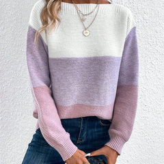 Marlonne - Colour Block Knit Pullover Relaxed Everyday Wear — view 6 of 6
