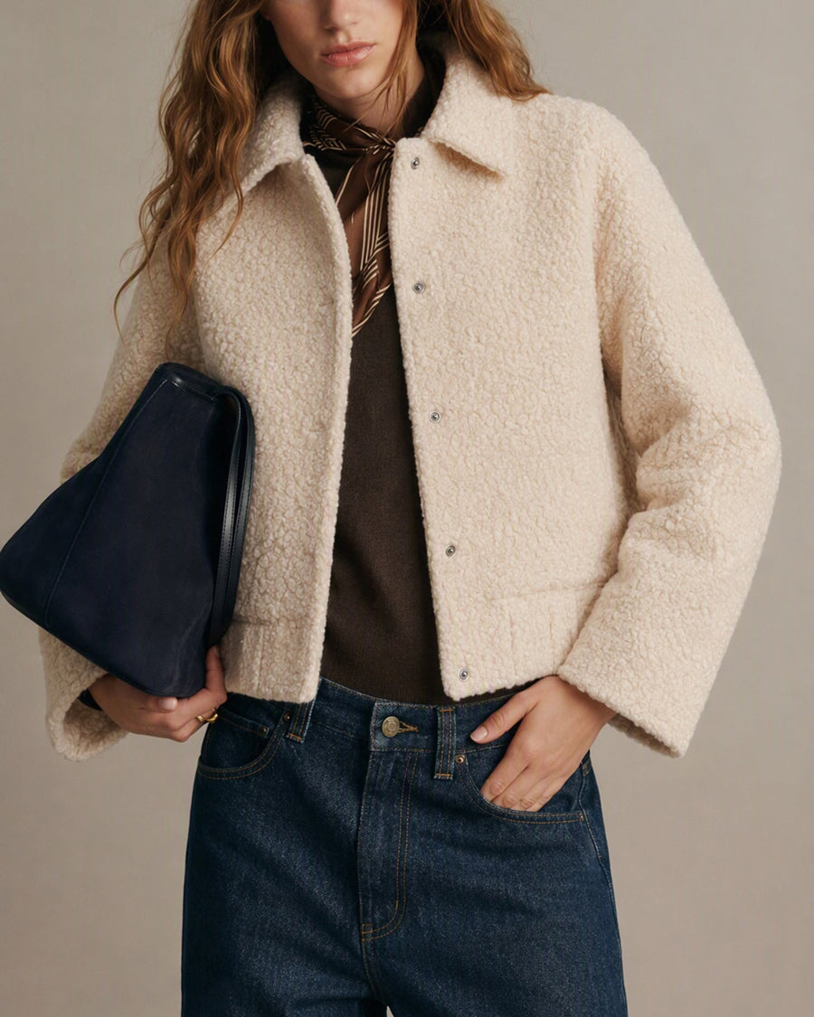 Marlowa - Long Single Breasted Jacket Casual Daily Wear