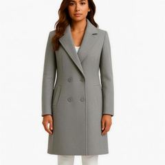 Marlowette - Tailored Double Button Coat Fall Winter Wear — view 3 of 10