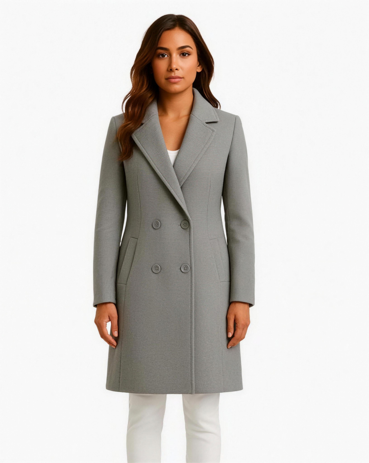 Marlowette - Tailored Double Button Coat Fall Winter Wear — view 4 of 10