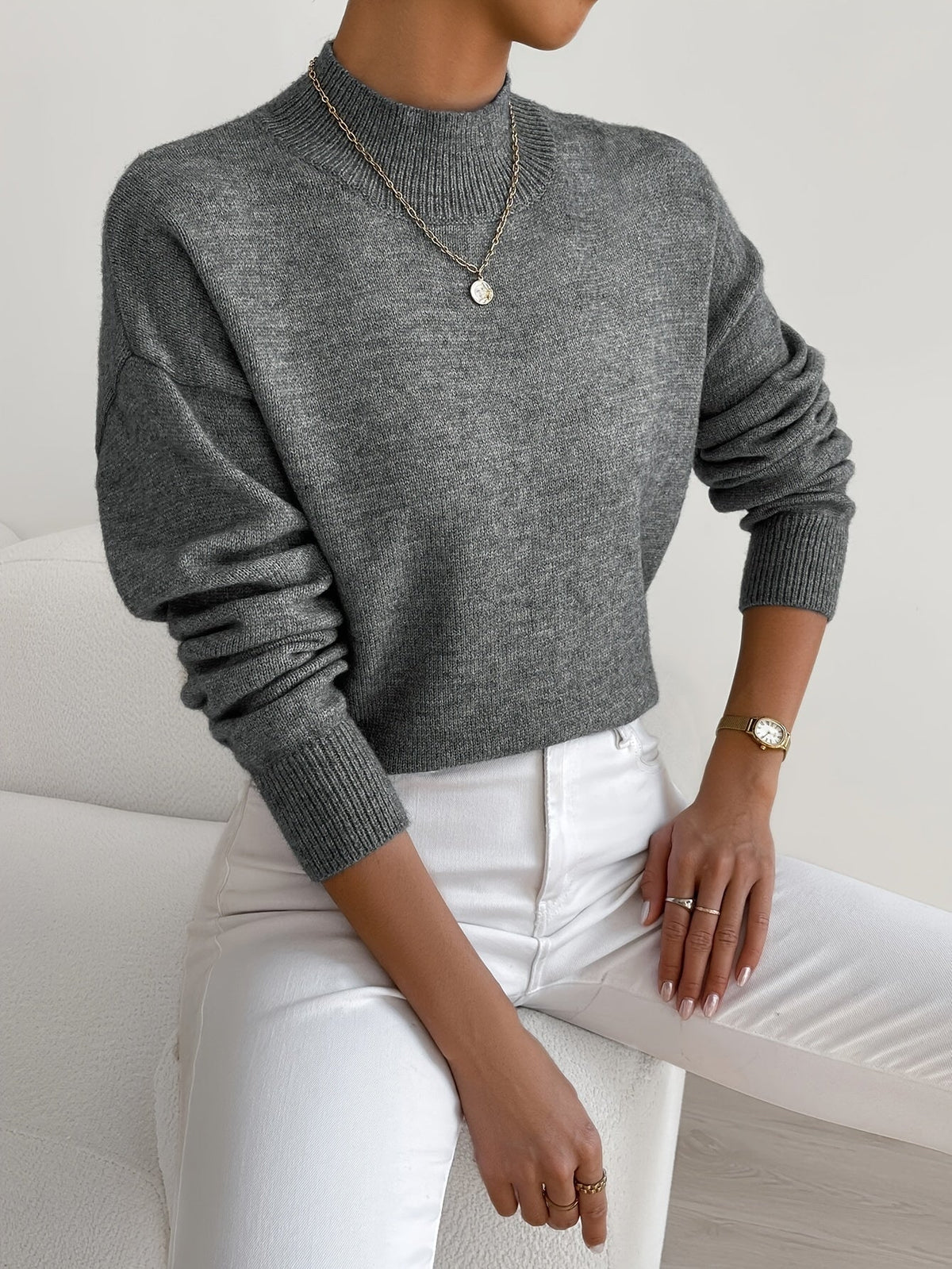 Marlowine - Soft Knit Turtleneck Sweater Winter Wear — view 10 of 10