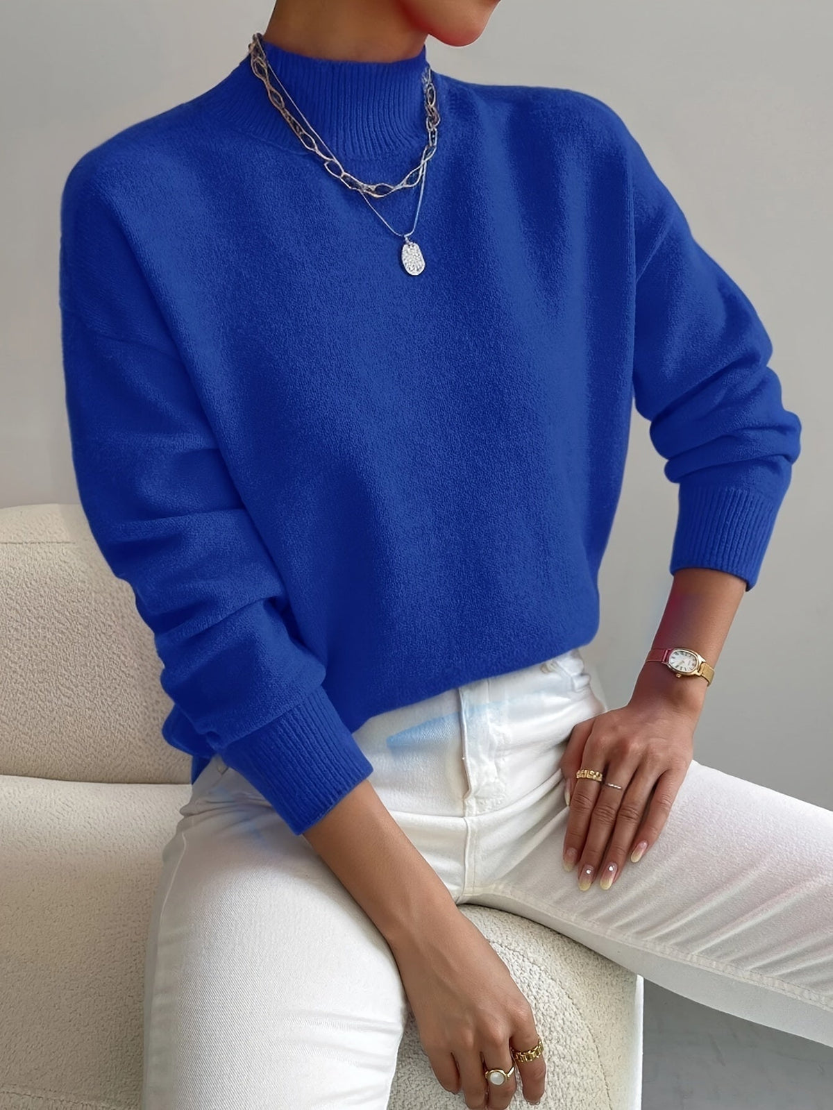 Marlowine - Soft Knit Turtleneck Sweater Winter Wear — view 9 of 10