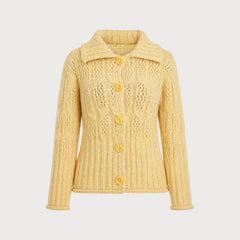 Marlowry - Long Textured Knit Cardigan Autumn Winter Wear — view 3 of 5