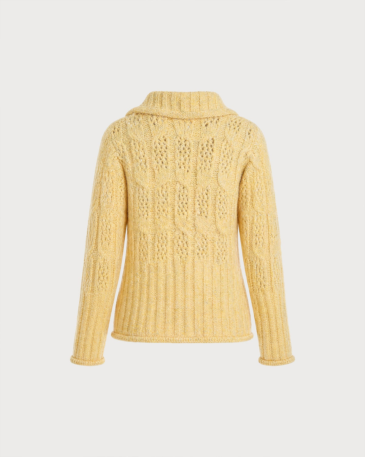 Marlowry - Long Textured Knit Cardigan Autumn Winter Wear — view 4 of 5