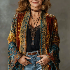 Nomadella - Bohemian Kimono Jacket For Layered Everyday Wear