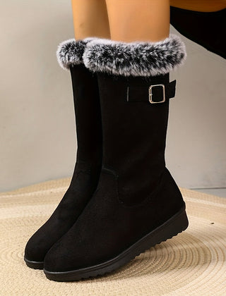 Norvenna - Fur-Trimmed Winter Boots Cold Weather Wear — view 2 of 5
