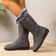 Norvenna - Fur-Trimmed Winter Boots Cold Weather Wear — view 3 of 5