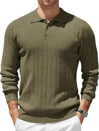 Osmere - Men's Ribbed Knit Sweater Everyday Layering — view 2 of 10