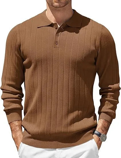 Osmere - Men's Ribbed Knit Sweater Everyday Layering — view 3 of 10