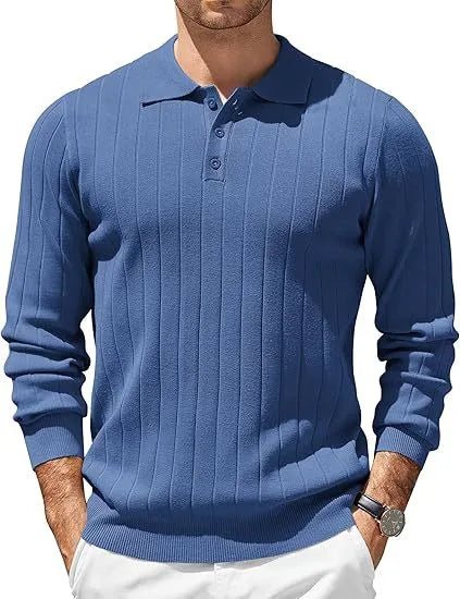 Osmere - Men's Ribbed Knit Sweater Everyday Layering — view 5 of 10