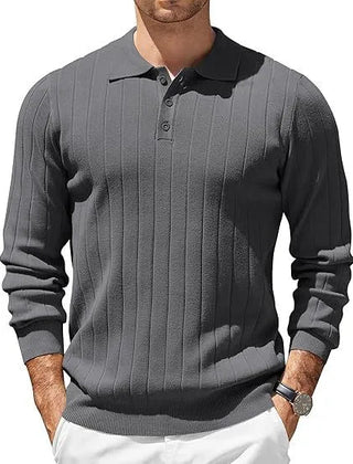 Osmere - Men's Ribbed Knit Sweater Everyday Layering — view 6 of 10
